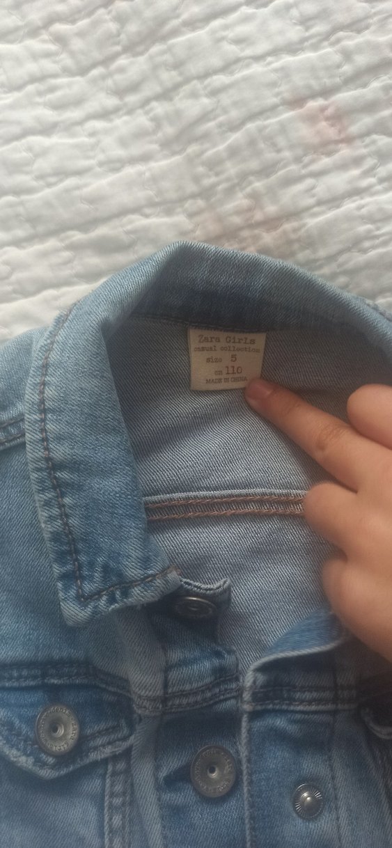Kız Çocuk Gri Denim Ceket - Görsel 2