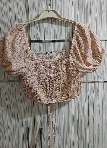 Defacto Defacto Büzgülü Crop Bluz