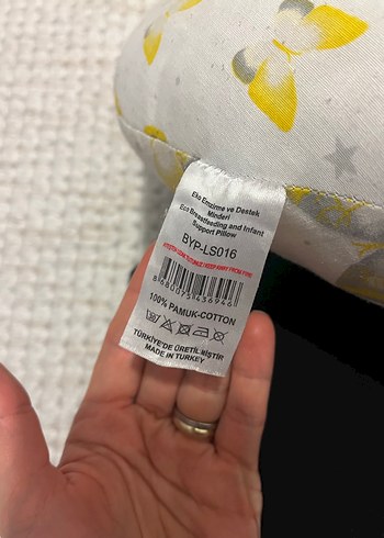 Gri Baskılı Emzirme ve Hamile Yastığı - Görsel 3