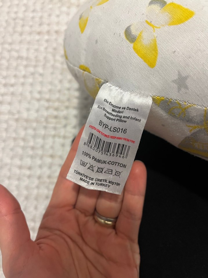 Gri Baskılı Emzirme ve Hamile Yastığı - Görsel 3