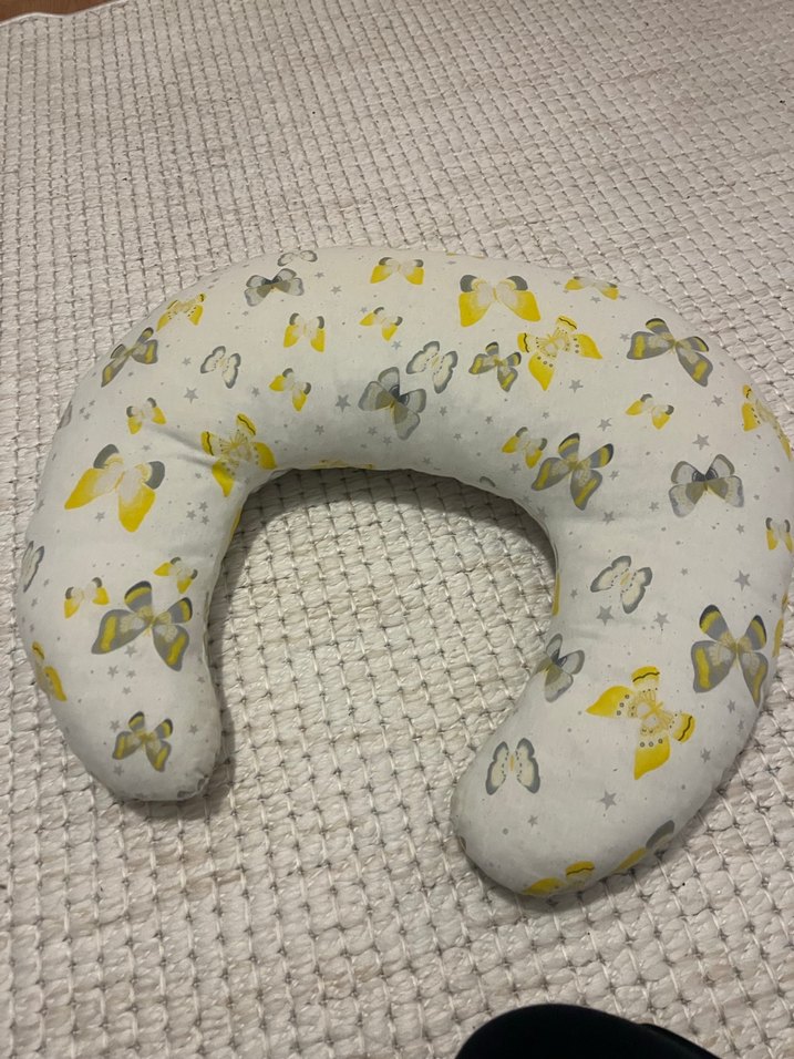 Gri Baskılı Emzirme ve Hamile Yastığı - Görsel 2