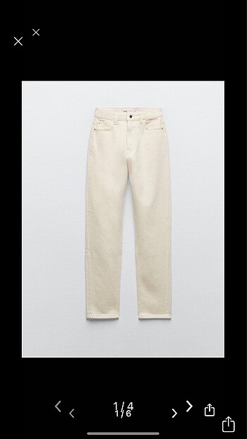 Zara krem jean