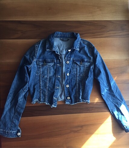 Crop kot ceket