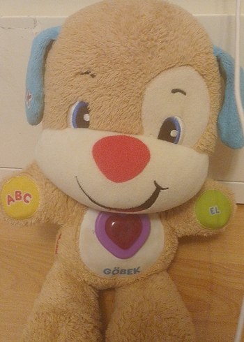 Pastel Kahverengi Eğitici Peluş Köpek Oyuncak - Görsel 2