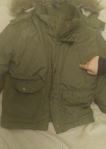 çocuk montu yeşil az kullanılmış - Görsel 3