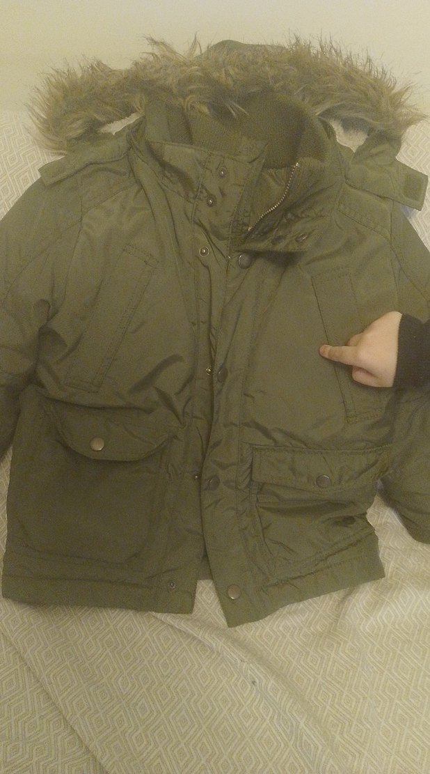 çocuk montu yeşil az kullanılmış - Görsel 3