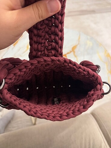  Beden bordo Renk ÖRGÜ ÇANTA