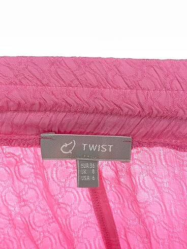 36 Beden pembe Renk Twist Midi Etek p İndirimli.