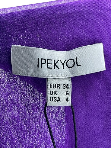 34 Beden mor Renk ipekyol Uzun Elbise %70 İndirimli.