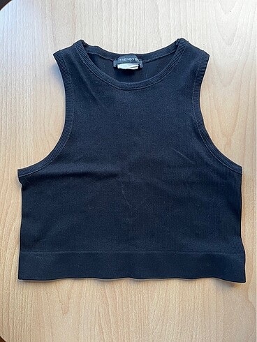 Trendyol & Milla Trendyol Fitilli halter yaka crop
