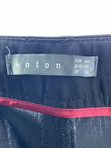 40 Beden siyah Renk Koton Kumaş Pantolon %70 İndirimli.