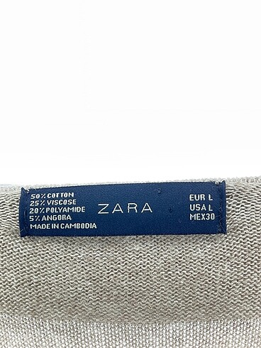 l Beden kahverengi Renk Zara Hırka %70 İndirimli.