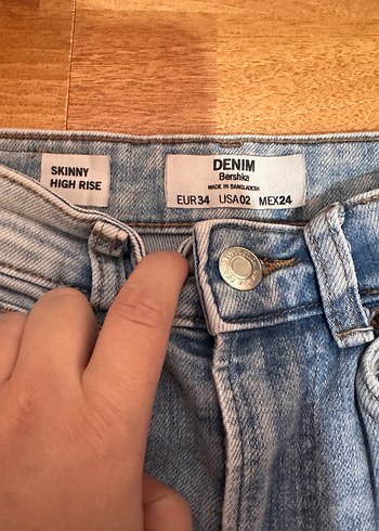 Bershka buz mavisi jean - Görsel 2