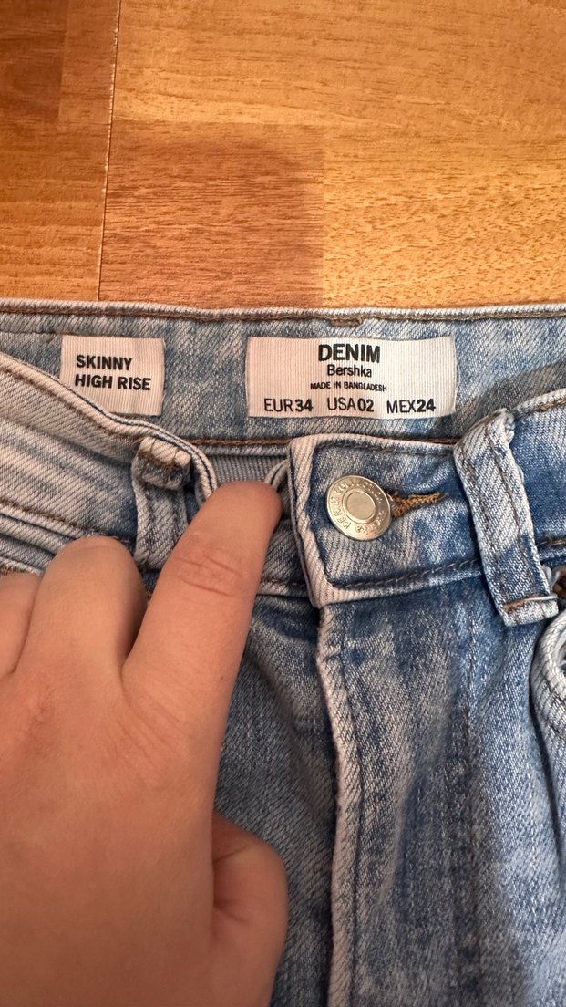 Bershka buz mavisi jean - Görsel 2