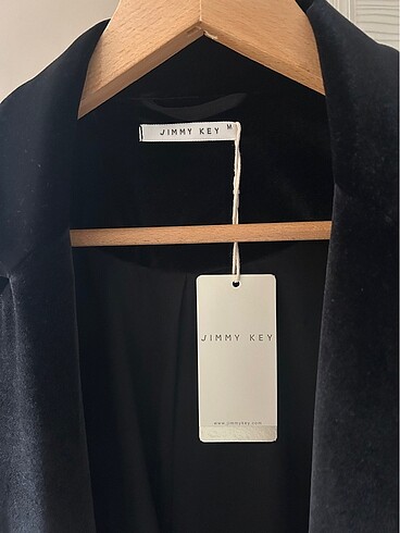 Jimmy Key Jimmy Key siyah kadife blazer ceket