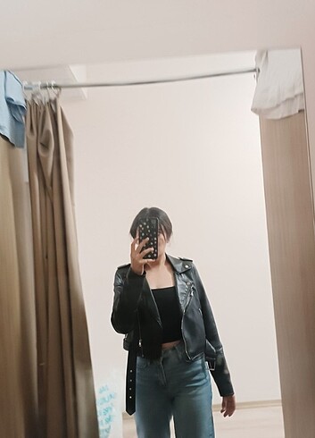s Beden Pull & bear deri ceket