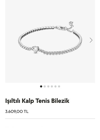 Işıltılı Kalp Detaylı Zincir Bilezik