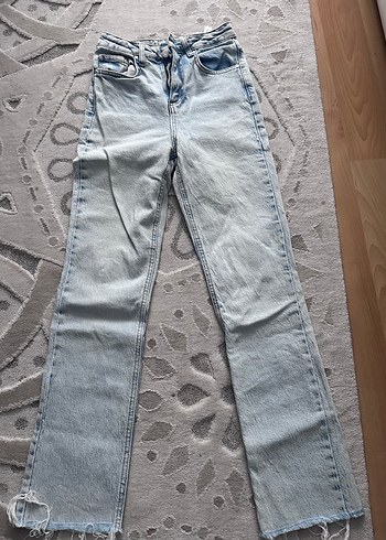 Gri Midi Boy Kadın Denim Jean Pantolon