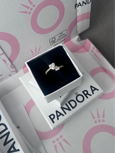 Pandora Pandora çift kalp yüzük