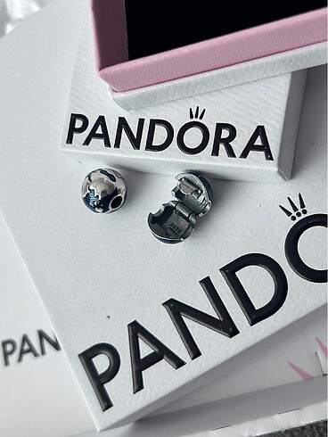 Beden gri Renk Pandora dünya klips charm