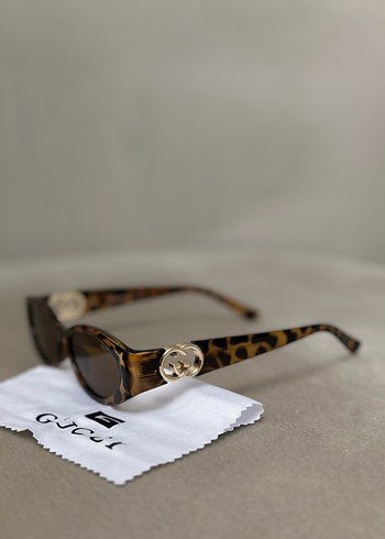 Kahverengi Kemer Detaylı Gucci Kadın Gözlüğü - Görsel 3