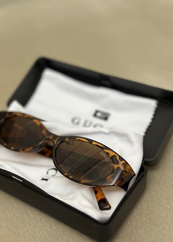 Kahverengi Kemer Detaylı Gucci Kadın Gözlüğü - Görsel 2