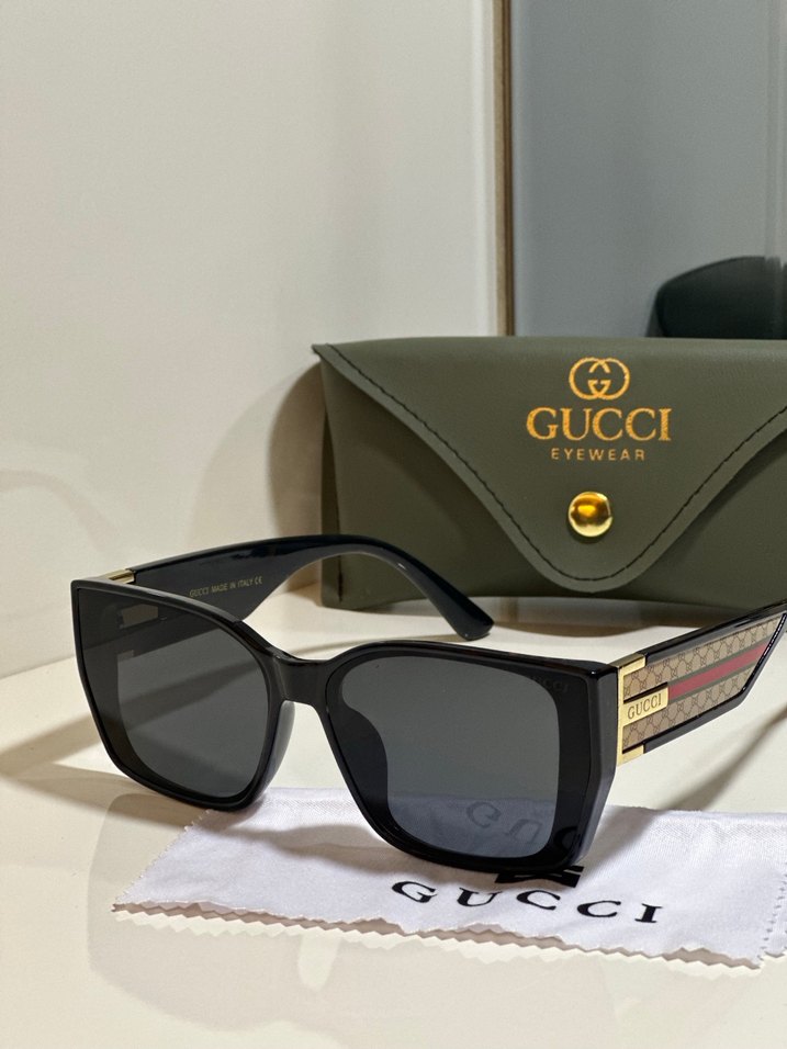 Siyah Gucci Kadın Gözlük, Tokalı - Görsel 3