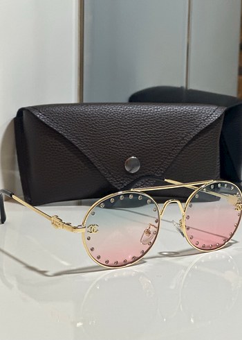 Payetli, Pastel Renkli Parisli Kadın Gözlüğü - Görsel 2