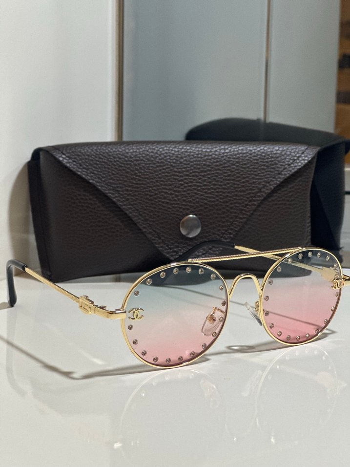 Payetli, Pastel Renkli Parisli Kadın Gözlüğü - Görsel 2