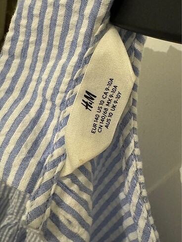 10 Yaş Beden H&m yazlık elbise