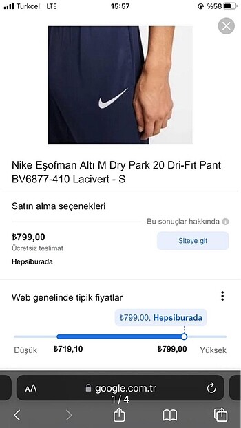 Nike dri fit eşofman 34