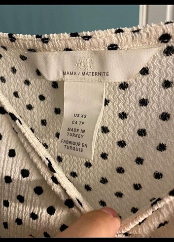 H&M Hm Midi Boy Puantiyeli Elbise