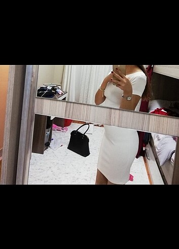 Addax Beyaz Elbise