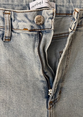 36 Beden mavi Renk Gri Mavi Midi Kadın Denim Jean