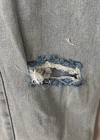 Diğer Gri Mavi Midi Kadın Denim Jean