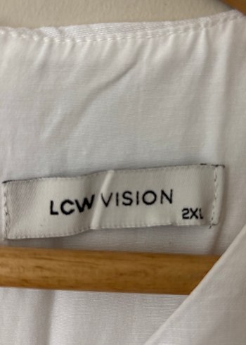 Kerem kolsuz beyaz elbise - Görsel 3