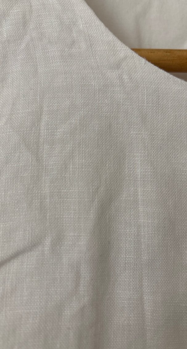 Kerem kolsuz beyaz elbise - Görsel 2