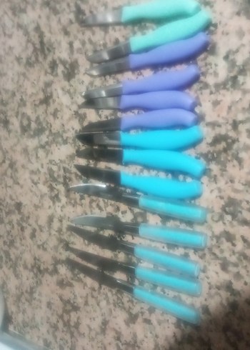 Çok Renkli Meyve Bıçağı Seti - Görsel 2