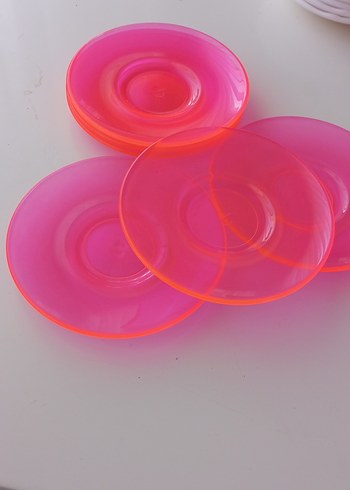 Pembe Renkli cam Tabak - Görsel 2