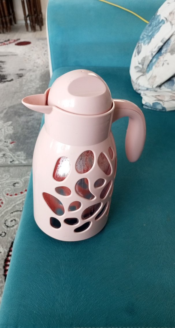 Pastel Pembe Desenli Çaydanlık - Görsel 2