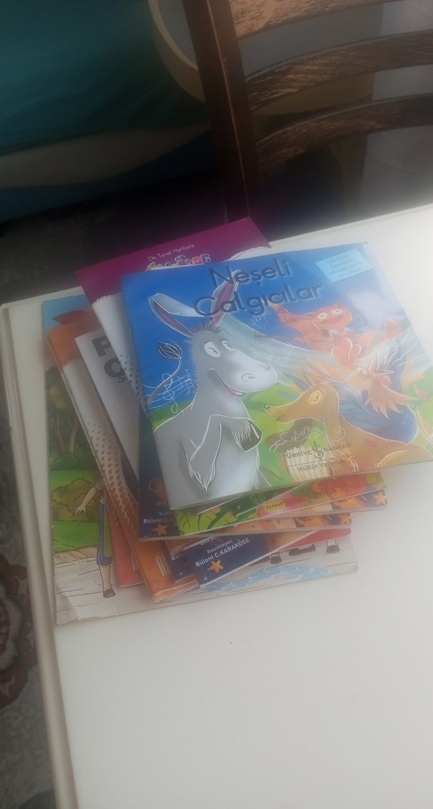 Çocuklar için çeşitli renkli kitaplar - Görsel 2