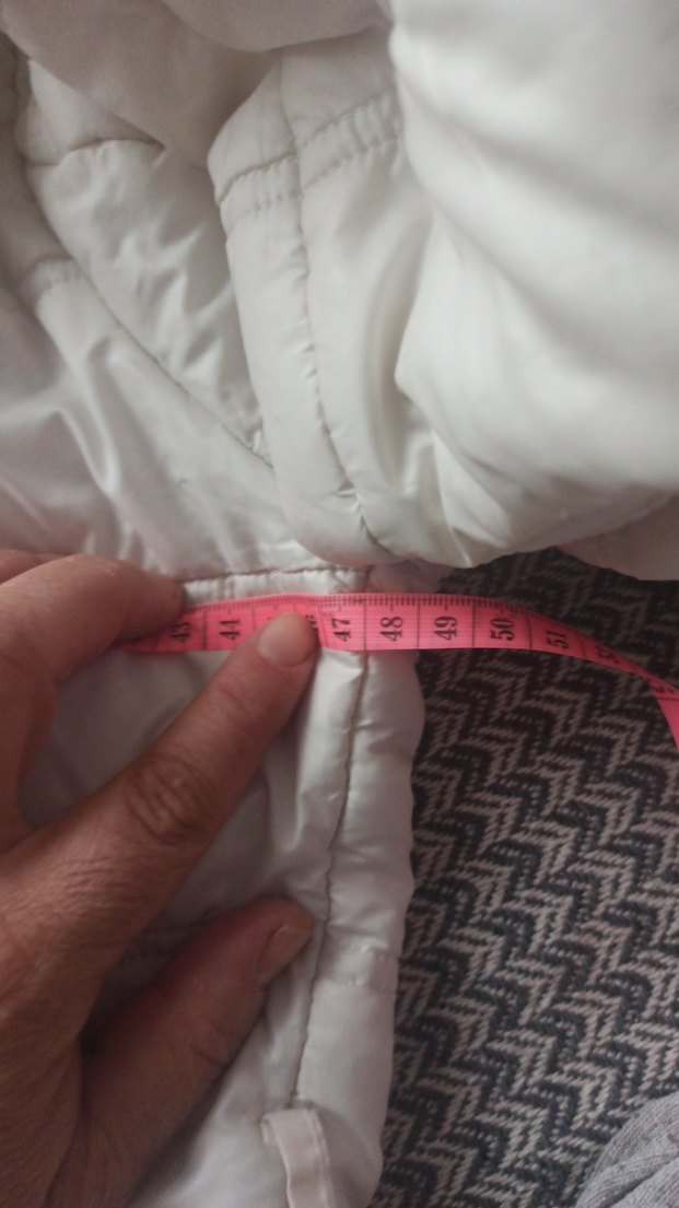 Beyaz Kadın Fermuarlı Mini Mont kapçonu ve kemeri yok — görsel 6/7