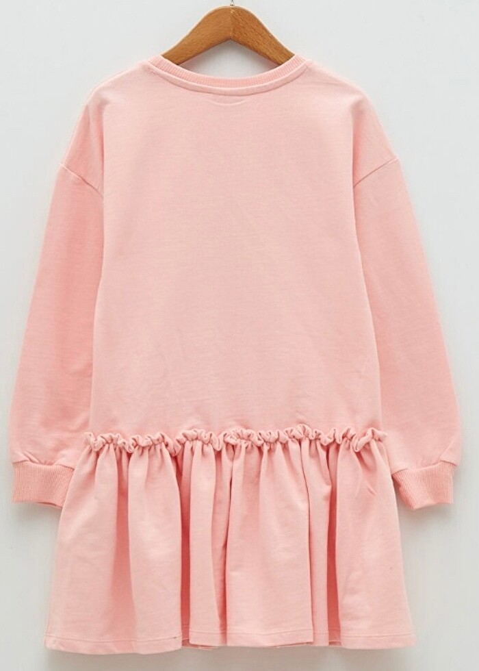 LCW çift taraf payetli kız çocuk elbise - Görsel 3