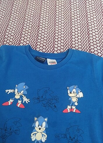 5 Yaş Beden mavi Renk Sonic boom tişört 