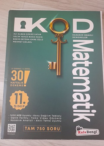 11. Sınıf Matematik Kazanım Odaklı Deneme