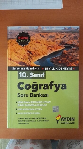  Aydın Yayınları 10.Sınıf Coğrafya Konu Anlatımlı Test Kitabı 