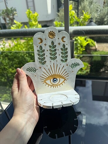 Diğer Fatma Ana Eli Figürlü Mumluk