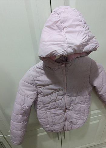 LCW 9-10 yaş Kız Çocuk Kapüşonlu mont. içi polar - Görsel 4