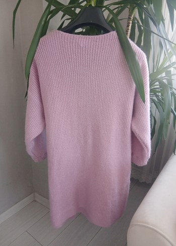 xl Beden pembe Renk Pembe Triko V Yaka Salaş Hamile Hırka