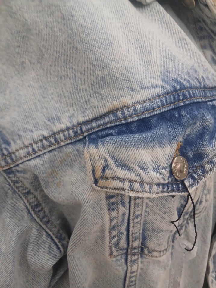 Gri Mavi kot Midi Denim Ceket - Görsel 5